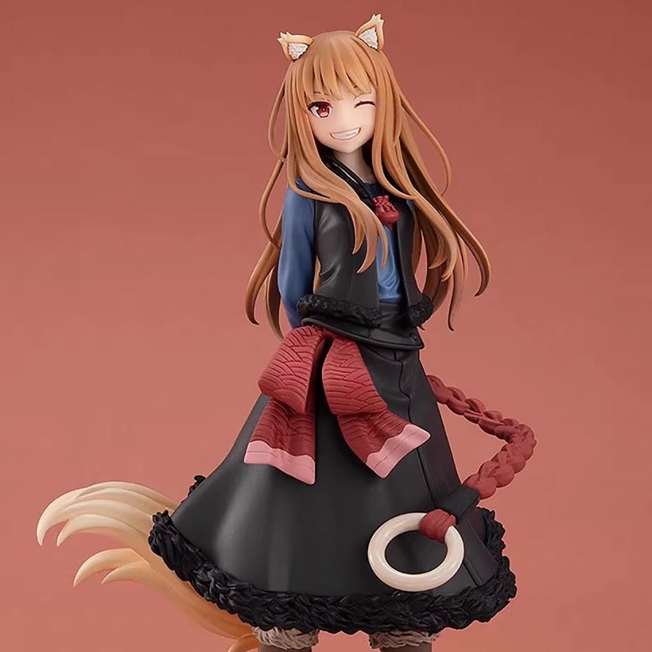 17cm Spice and Wolf: MERCHANT MEETS THE WISE WOLF Anime Figure Wolf Holo Action Figure PVC Collectible Ornaments Model Toys Gift