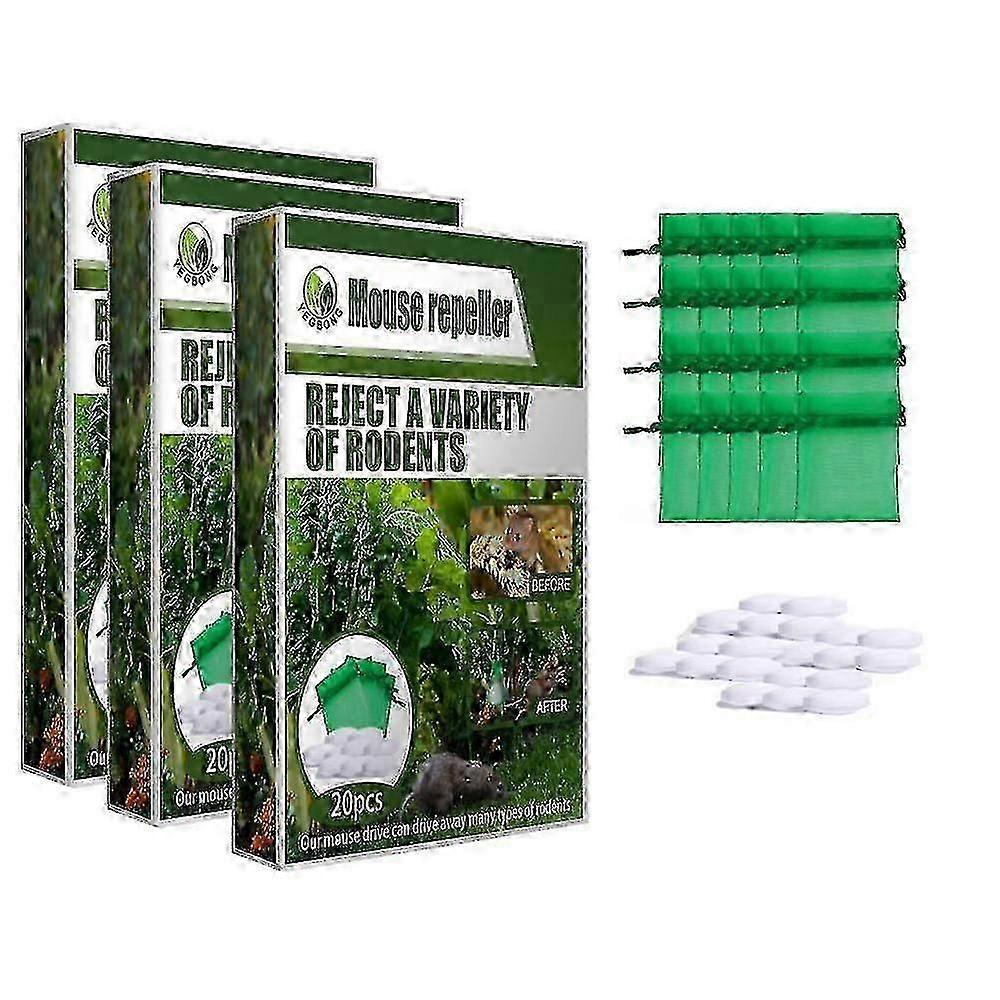 60x Peppermint To Repel Mice Natural Mouse Repellent Ball Natural Peppermint Oil Mouse And Rats Repellent Rodent Repellent With Bag_lucky_b