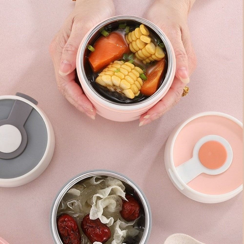 Heat Preservation Thermal Lunch Box Stainless Steel Insulated Soup Cup Soybean Milk Cup  for Home