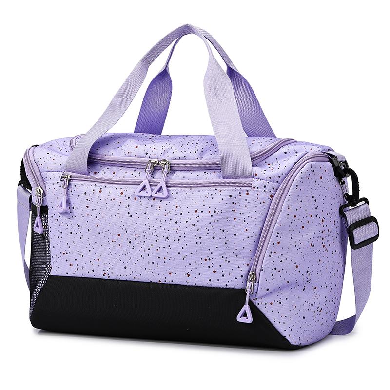 Große Sport-Duffeltasche für Damen, Gym-Tote mit Netztasche und mehreren Reißverschlüssen