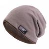 Autumn And Winter Imitation Cashmere Double Layer Skullies Bennies Unisex Pullover Hat