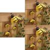 Metal Bee Wall Art Indoor And Outdoor 3d Sculpture For Garden And Bedroom Decorations