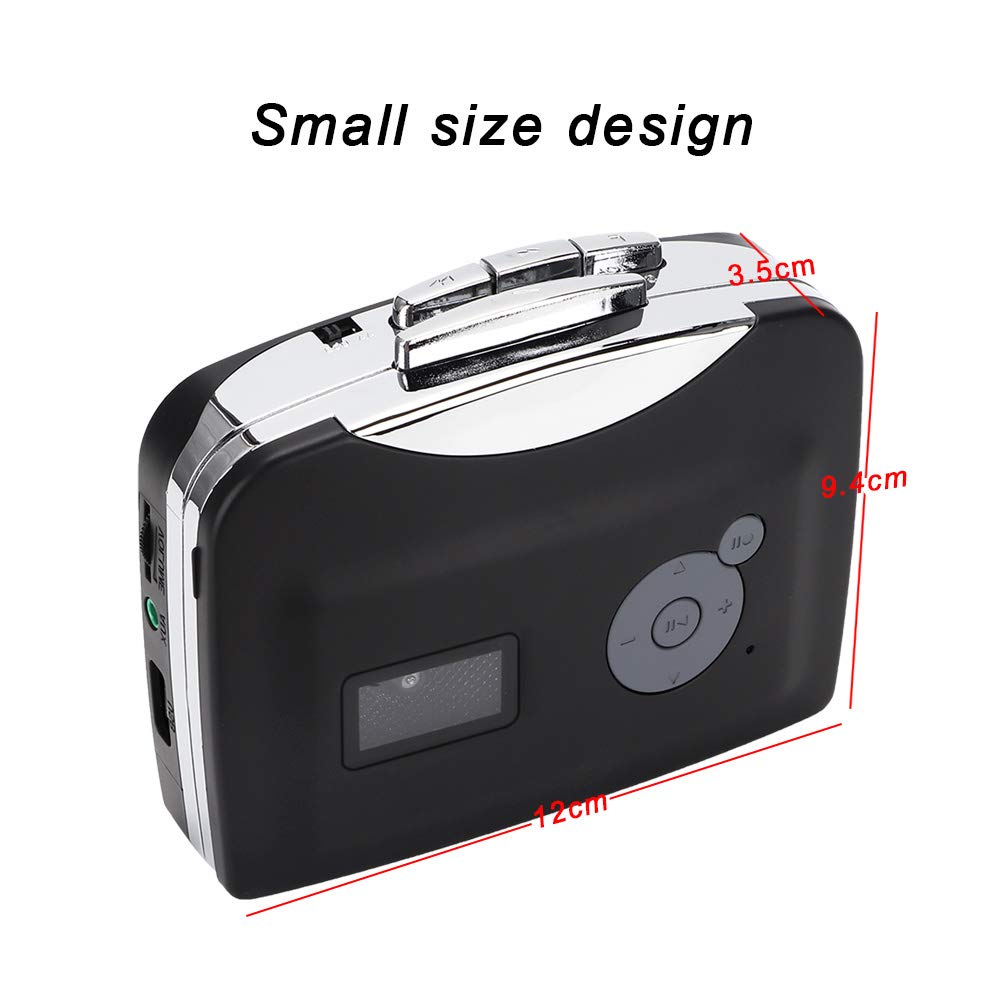 Cassette Machine Portable Cassette To MP3 Converter Stereo USB Cassette Digital Tape with MP3 Headphones Fast Conversion