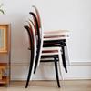 Nordic Dining ChairsLiving Room FurnitureHousehold Plastic Imitation Rattan WeavingModern Simple Backrest Stools New Arrivals