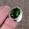 Peridot Genstone Handmade 925 Sterling Silver Jewelry Ring Size 6.5 KKG-541
