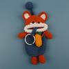 Animal Series Funny Sausage Mouth Doll Crochet Keychain Cute Crochet Bag For Car Keys Holder Knitted Doll Bag Keyring Custom
