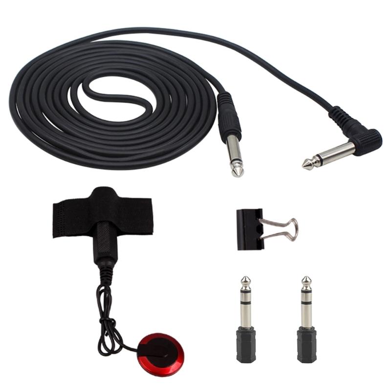 6.35mm Guitar Pickup Piezo Stable Contact Self Adhesive Microphone Pickup For Guitar Bass Violin Banjo Mandolin Ukulele 1