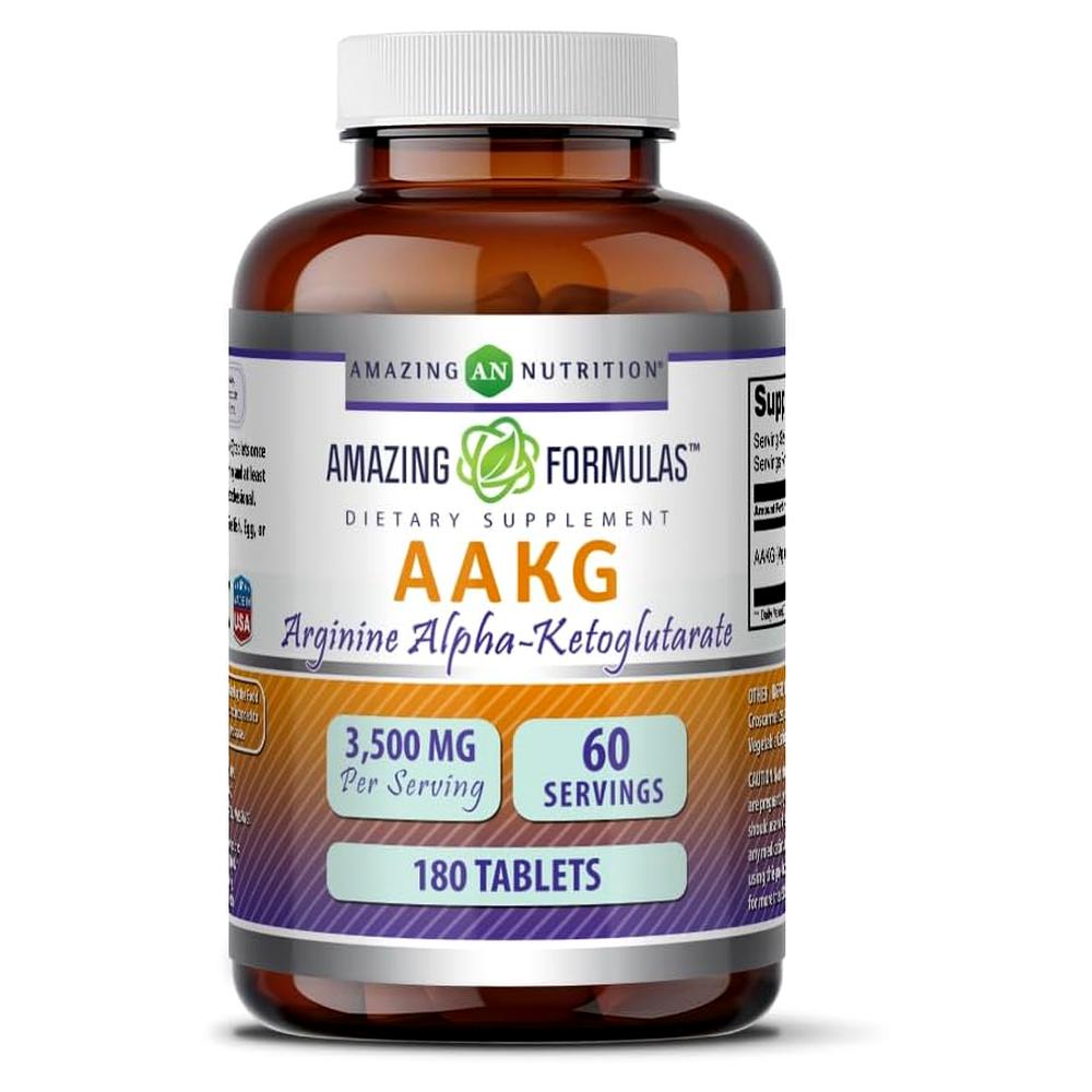 Amazing Formulas AAKG Arginine 3500mg 180 Tablets 2kg 1 pcs Ingredients: may be subject to change at the manufacturer’s | 2kg 1 pcs