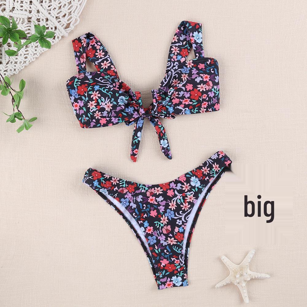 

*Женский сексуальный разноцветный раздельный купальник бикини с U-образной спинкой* Small