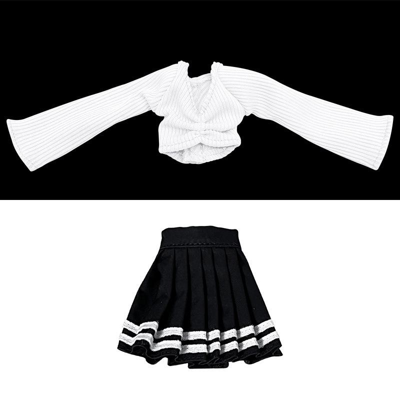 30Cm Lady Doll'S Pleated Skirt Clothes Suit For 1/6 Doll Accessories Dress Up Toys For Children