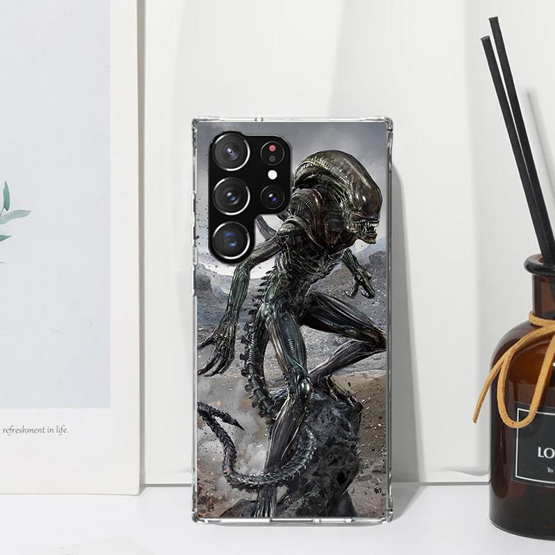 Alien Vs Predator Painted Phone Case For Samsung Galaxy S25 S24 S23 S22 Ultra S21 FE S20 Plus S10 + S10E Art Fundas Back Cover S