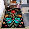 Colorful Bohemian Floral Pattern Carpet for Bedroom or Living Room Decor Suitable for Use As an Anti-slip for Living Room Bedroom Sofas