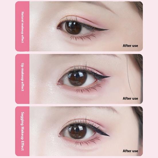 2.1ML Dobbeltsidig Presisjons Eyeliner Stempel Langvarig Vanntett Smudge-sikker Flytende Eyeliner Penn Enkel Cats Eye Mal Sminkeverktøy