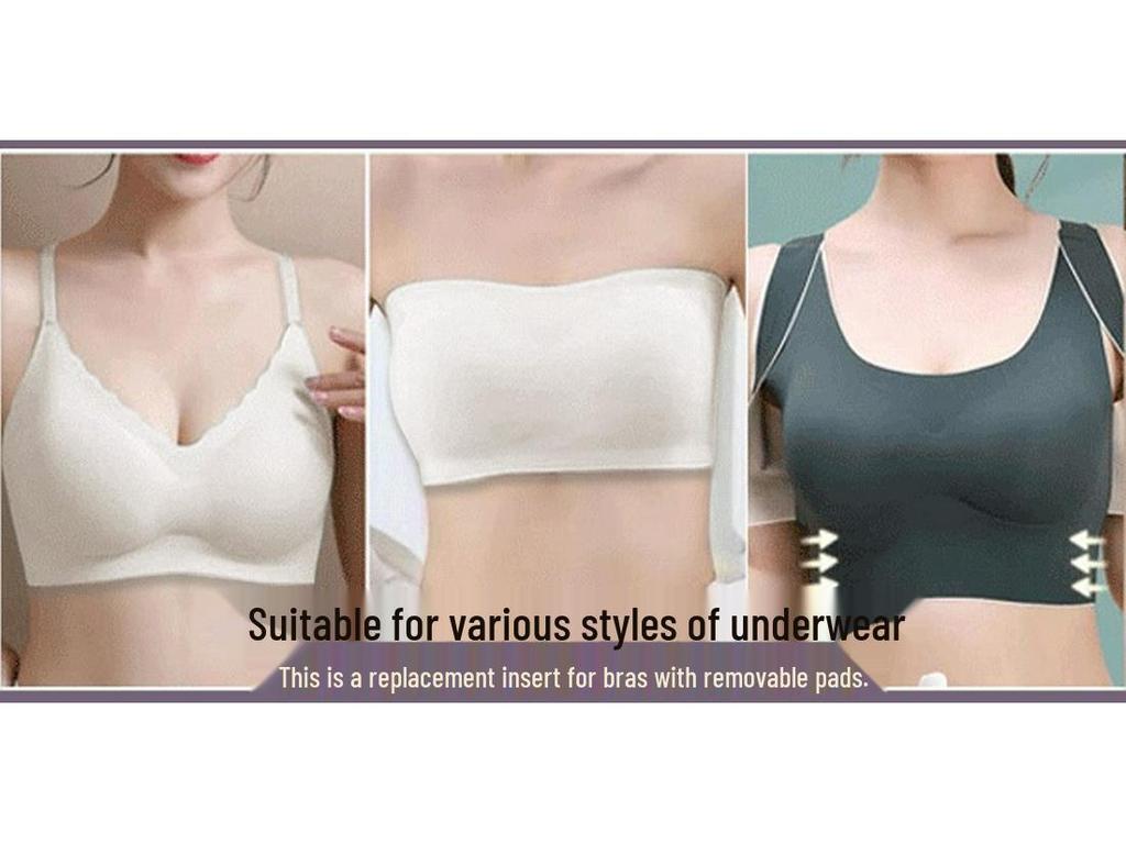 Ultra Thick 8CM Push-Up Bra Pad Inserts - Universal Style, Removable Lingerie Pads for Enhanced Lift and Support.