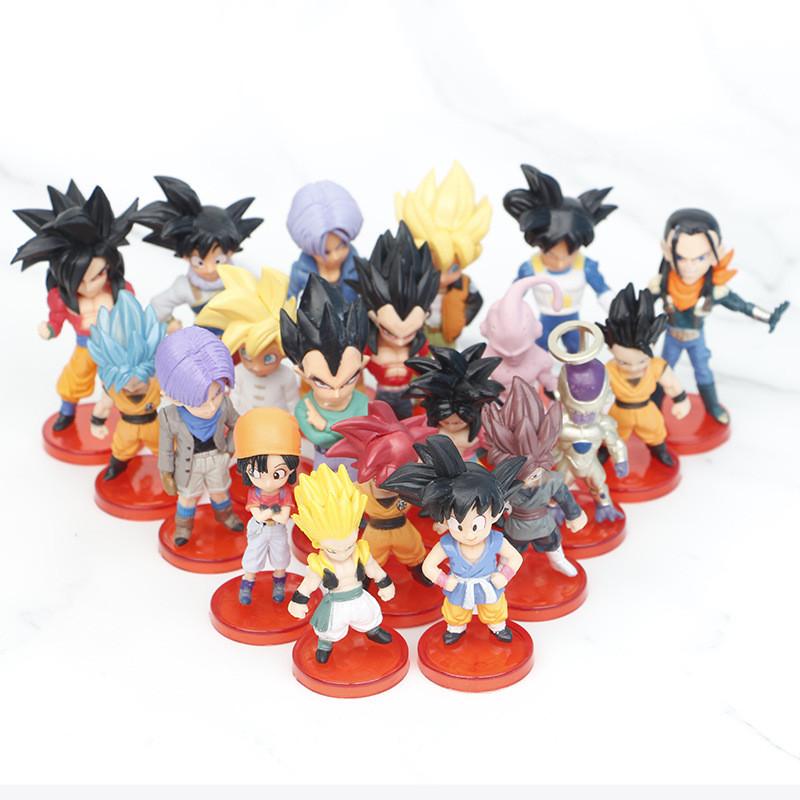 Collectible Dragon Ball Model Figures 20 Styles Super Saiyan 4 Buu Frieza Pvc