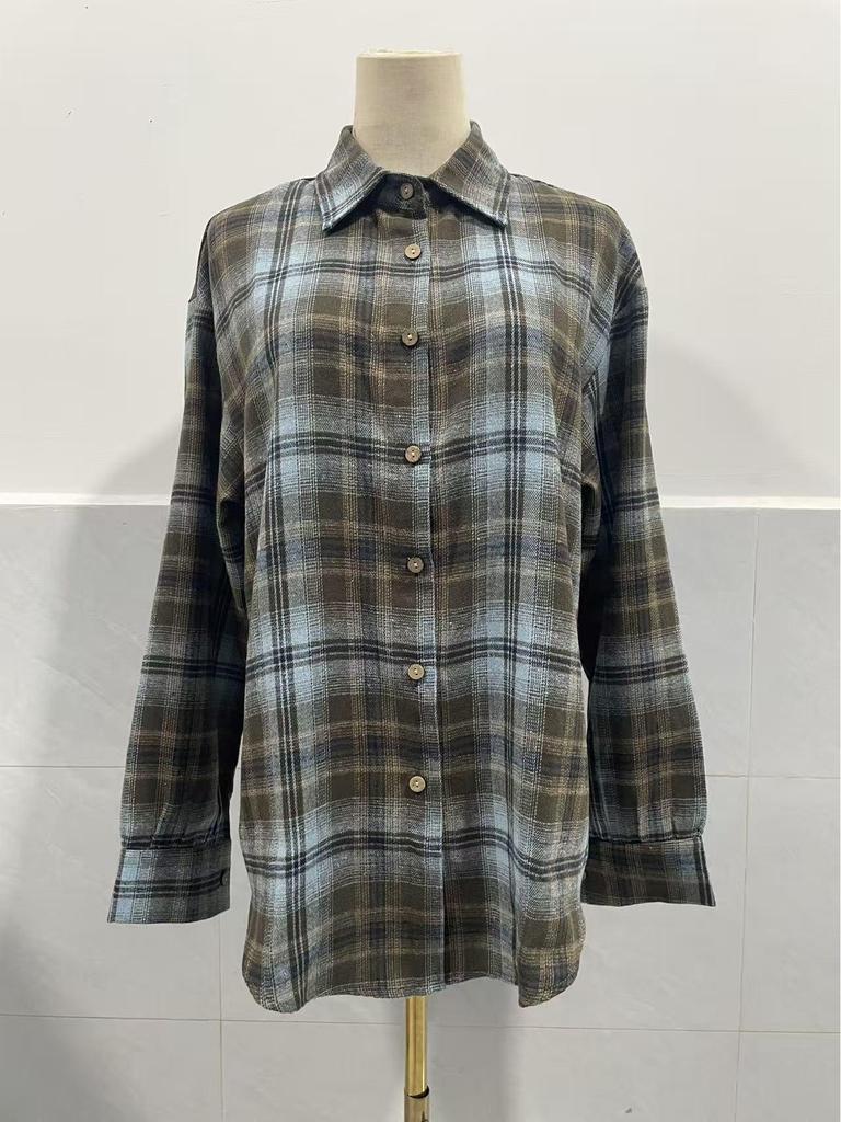 Cross2026 Europäisches & Amerikanisches Damen Karohemdjacke - Neue Frühjahrs-/Herbstmode