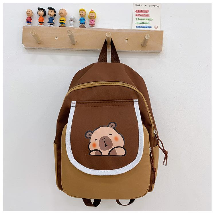 

Школьный рюкзак Капибара детский повседневный универсальный трендовый рюкзак для мальчиков и девочек