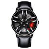 Boruse Trendy Men'S Watch Student Belt Wheel Hub Caliper Waterproof Luminous Quartz Watch