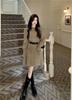 Knit Long High Midi Loose Slim Slimming Simple [SDSXZWG] Women's Dress, Sleeve, A-Line, Waist, Length, Fit, Thick, Stretchy, Fit, Effect, Design,