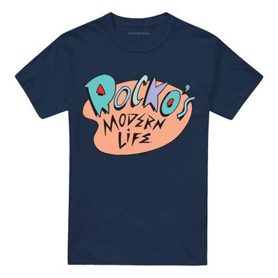 Rocko's Modern Life Unisex Adult Retro Logo T-Shirt
