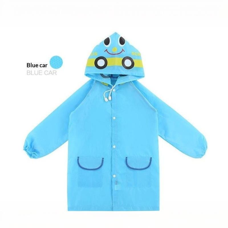 Cartoon Kids Raincoat Waterproof Thickened Full Body Poncho Cute Animal Hooded Rainwear For Boys Girls Outdoor School Daily Use