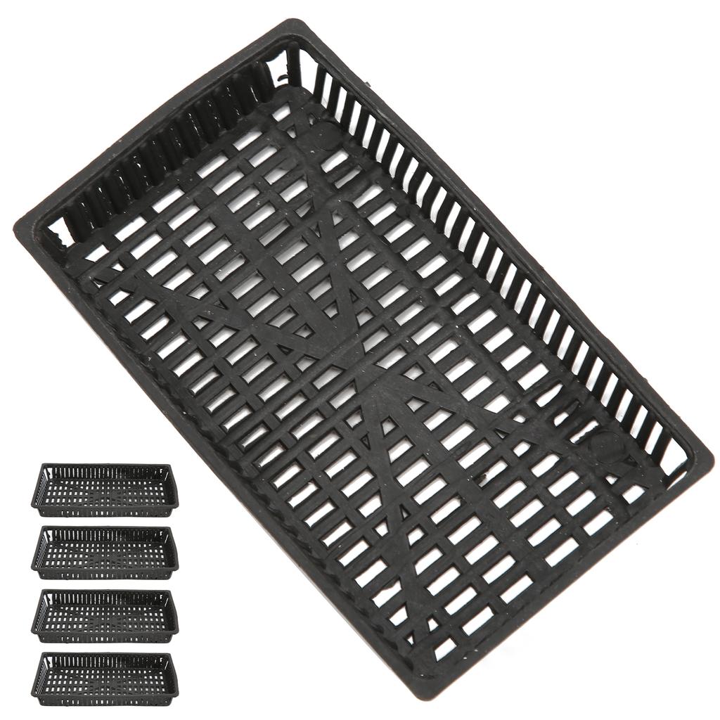 5PCS Fish Tank Planting Basket Plastic Hydroponic Net Pots for Aquarium Plants Cultivation