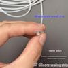 Silicone Round Bar Sealing Strip - Waterproof, Dustproof, High/Low Temperature Resistant, Wear-Resistant, Anti-Aging (White, Black, Red)