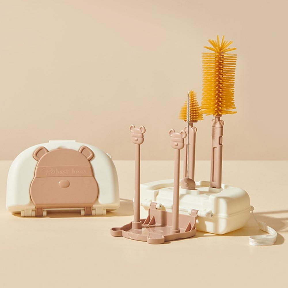 8 In 1 Baby Bottle Brush Kit Multifunctional Pacifier Straw Scrubber  Kitchen Cleaning Tool Set