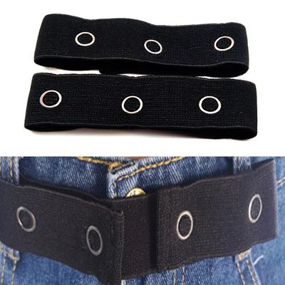 Reusable Elastic Adjustable Waist Elastic Band for Jean Waist Pants Extenders Pants Waist Extender