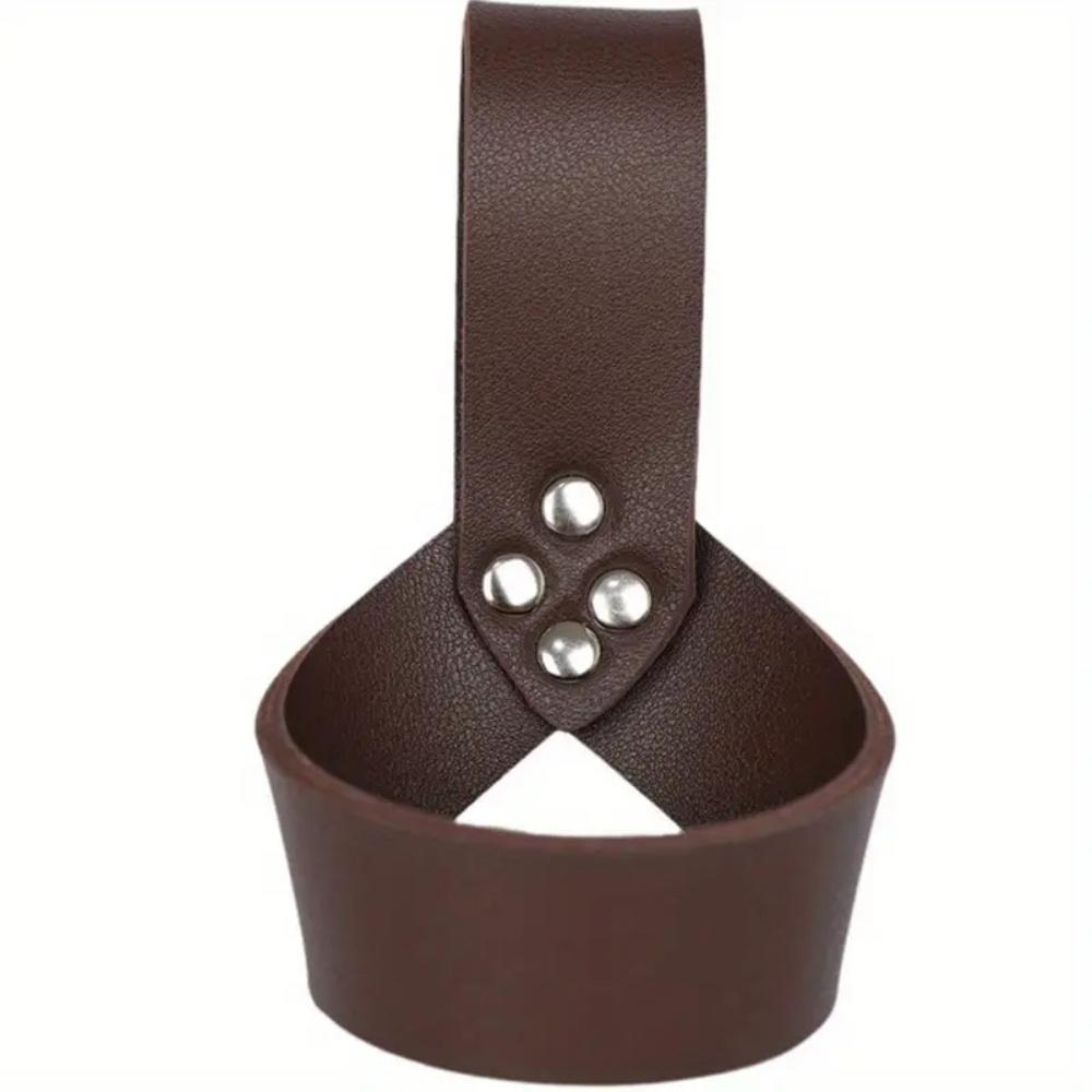 Medieval Knight Viking Sword Sheath PU Leather Scabbard Rapier Ring Sword Dagger Holder Scabbard Halloween Cosplay Props