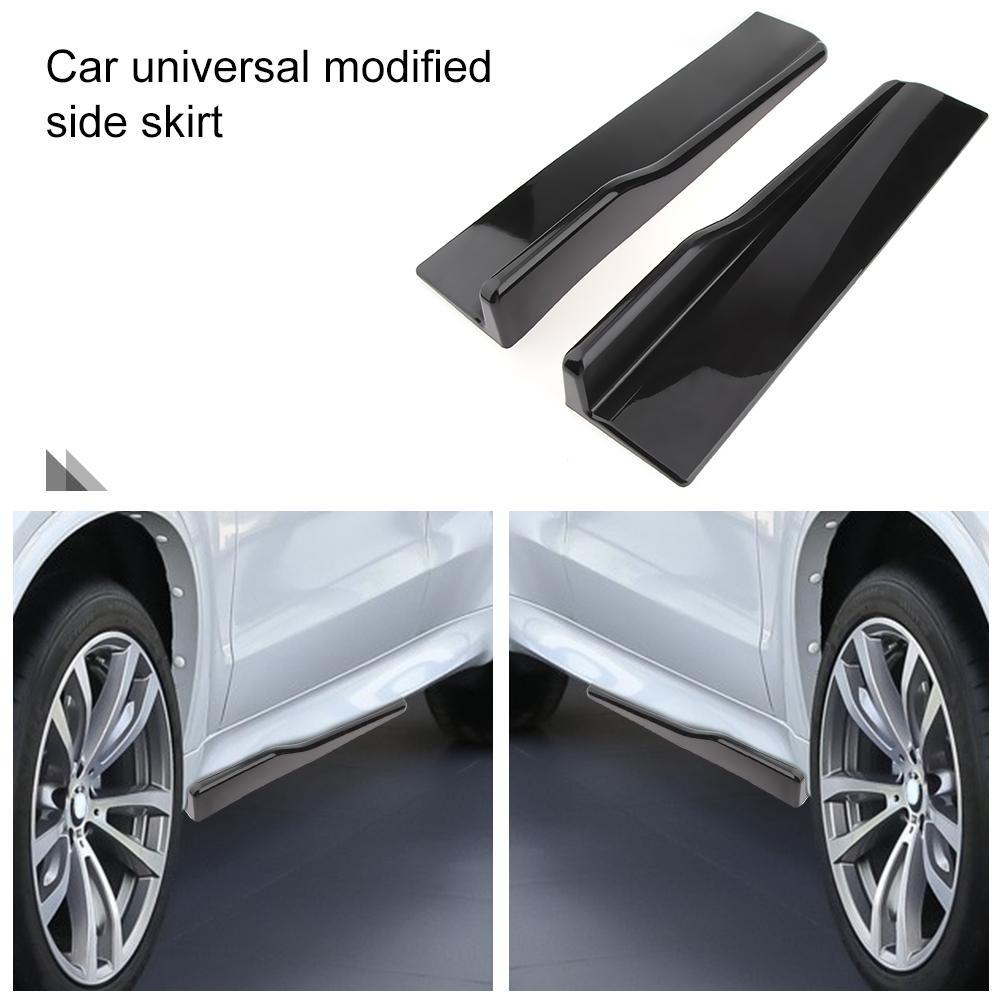 Extension Side Skirts Car 3D Carbon Fiber Shovel Rocker Splitters Protector