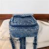 Denim Backpack for Women – Vintage Washed Jeans Style School Bag – Perfect for Casual Wear & Campus Life