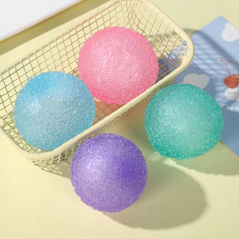 1 Piece Soft Pinch Toys Multicolor Texture Ice Ball Squeeze Toy For Kids Adult Children Halloween Christmas Gifts