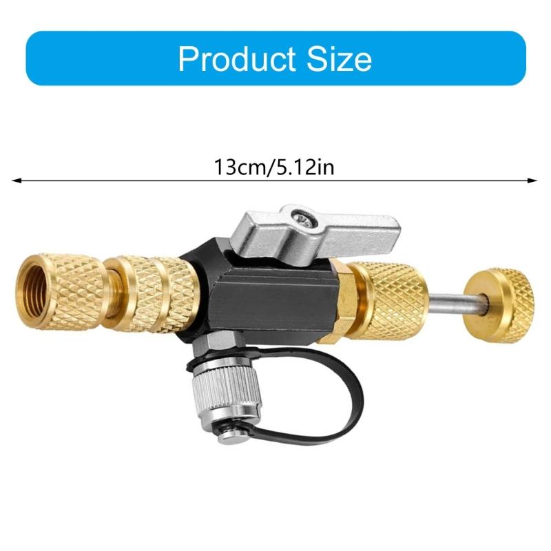 Vacuum Valves Cores Removal Tool Pressure Monitoring Vacuum Tool 5/16in Female 1/4in Male