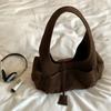 Suede Bag Women's New Light Luxury Niche High-end Sense Large-capacity Commuting Portable Shoulder Bag