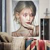 Classic Famous Kpop Singer IU Hanging Bohemian Tapestry Japanese Wall Tapestry Anime Kawaii Room Decor