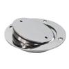 316 Stainless Steel Marine Access Cover with Flush Mount Frame and Threaded Lid for Boat Deck Inspection Openings