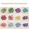 Approx 1000Pcs Resin Flat Back Rhinestones 32 Vibrant Colors Glossy Finish For Nail Art Diy Clothing Jewelry Decor
