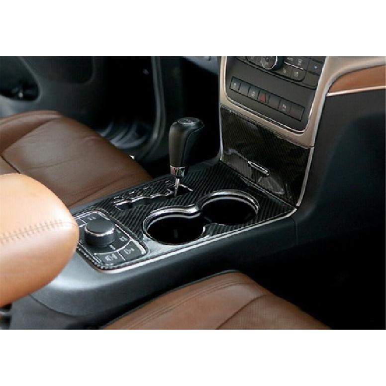 Central Gear Shift Box Cover Trim for Jeep Grand Cherokee 2011-2013 Carbon Fiber