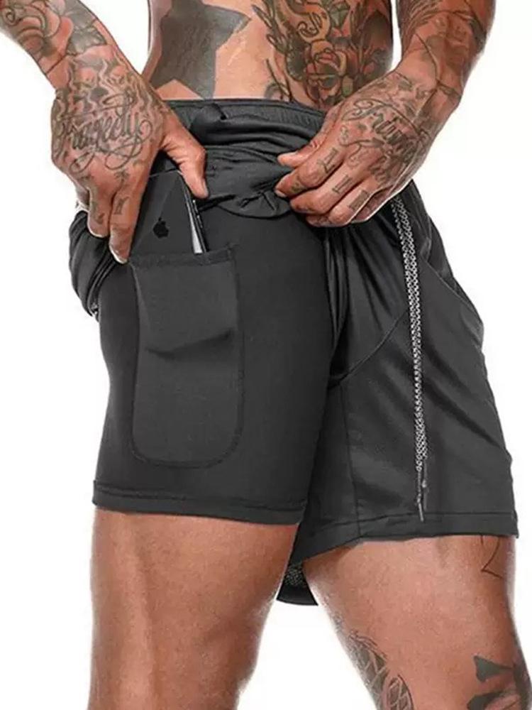 2026 European Fashion Men's and Women's Anti-Exposure Double-Layer Quick-Dry Shorts