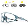 Scvcn-New Style Sunglasses Photochromic Sport Cycling Glasses Bicycle Eyewear Mountain Bike Cycl Goggles UV400 MTB Road for Men