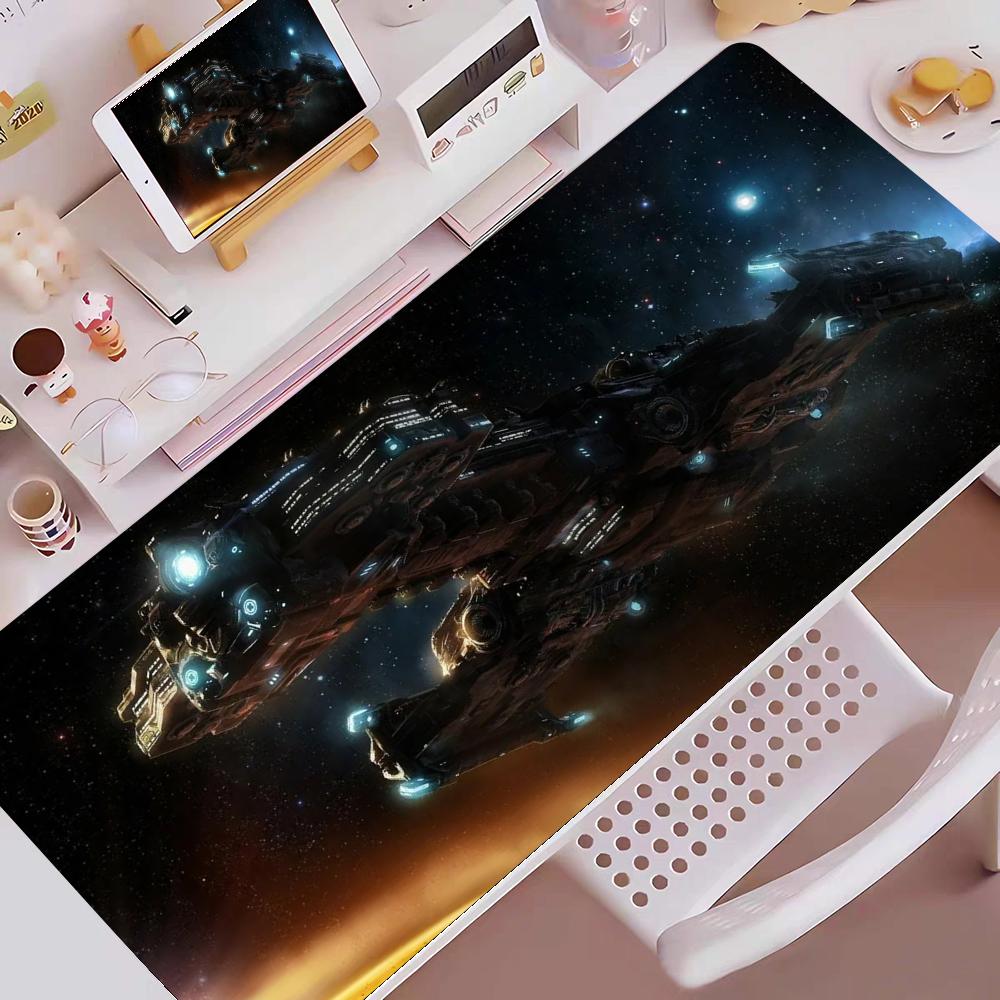 Space War Mouse Pad Gaming Mouse Pad Mouse Pad with Edges and NonSlip Rubber Base Extended Mouse Pad