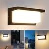 LED Vintage Rechteckige Wandleuchte Innen Außen Wasserdicht Dekorative Beleuchtung für Veranda Wohnzimmer Schlafzimmer Hof Hausdekoration