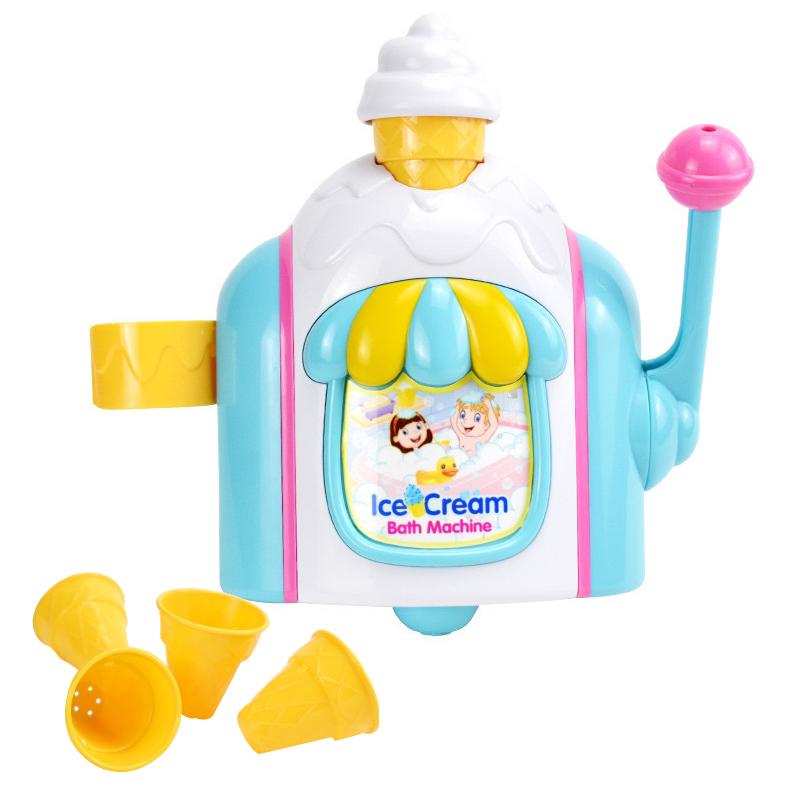 Kinder Schaumblasenmaschine - Auto Badespielzeug Mit Starker Saugkraft Kleinkind Eiscremebereiter Für Sensorisches Spiel Zarte Utensilien