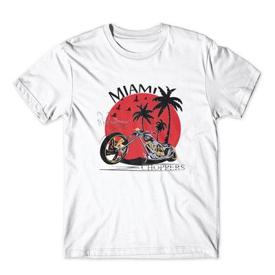 Miami Beach T-Shirt. 100% Cotton Premium Tee New