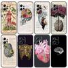 Medical Human Organs Brain Kidney Case For Xiaomi Redmi Note 12 9 10 11 Pro 12S 9S 10S 11S Cover For Redmi 12 13C 12C 9C 10C