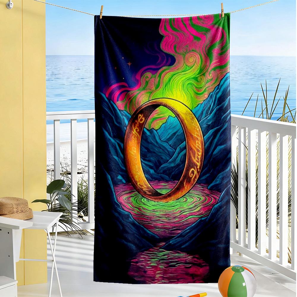Lord Rings Beach Towel Soft Durable Quick-Dry Comfortable Lightweight
