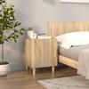 VidaXL Bedside Table Sonoma Oak Engineered Wood 812048