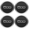 4pcs 133mm Hubcap for Fiat 500 Wheels Centre Hub Caps Set 68078419AC 68078421AC Dust Cover Sliver 51884863