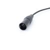 Black Aviation Headset GA Dual Plugs to Airbus 5 Pin XLR Headset Adapter
